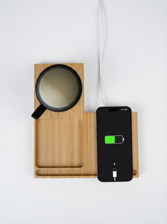 Wangari - Wireless Charger with Cup Warmer & Phone Holder - WL4824