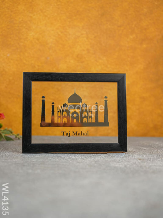 2D Taj Mahal Frame - Gold Plated - WL4135