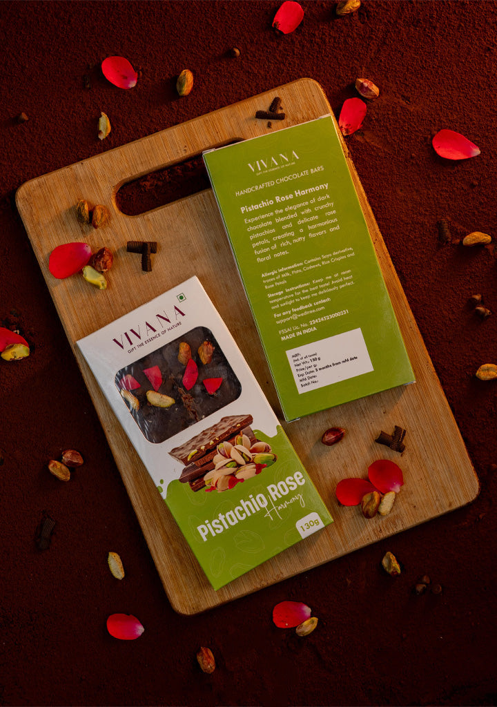 Chocolate Bar - Pistachio with Rose Petal - WL5393