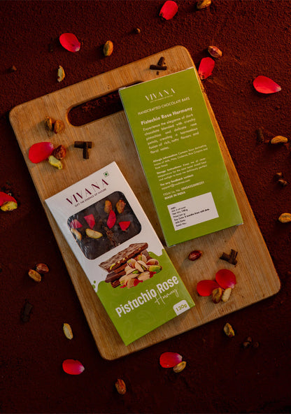 Chocolate Bar - Pistachio with Rose Petal - WL5393
