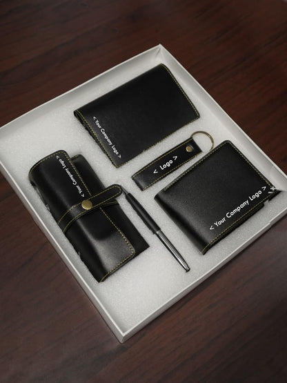 Corporate Gift - Bi fold Lather Wallet Combo -Black - BCG0045