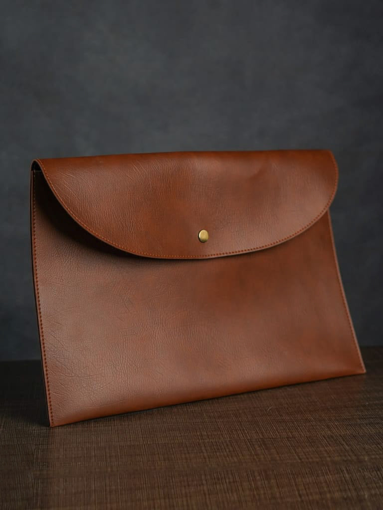 Leather Folder - Brown - BCG0058