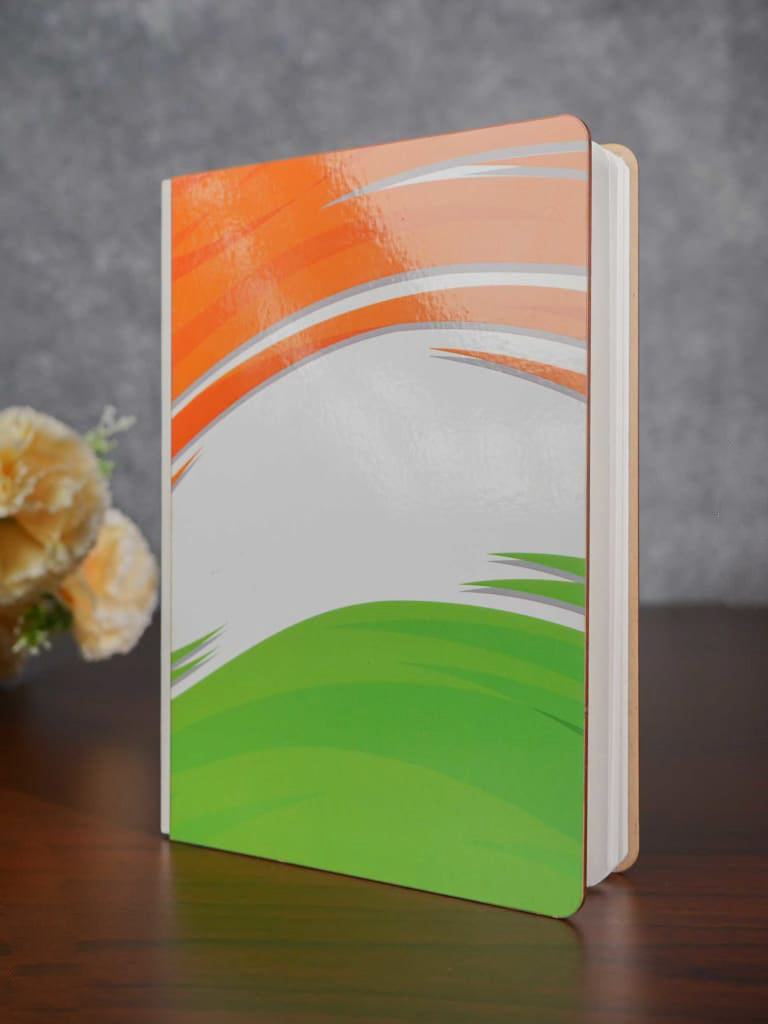 Corporate Gifts - Indian Flag Coloured Diary & pen - BCG0060