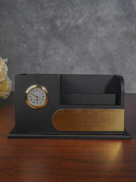 MDF Pen Stand with Clock - BCG0080
