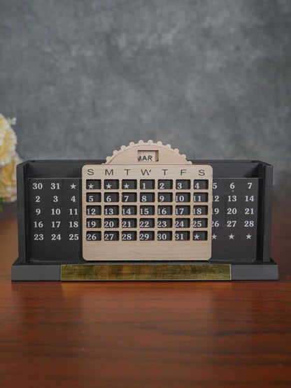 MDF Pen Stand with Infinite Calender - BCG0082