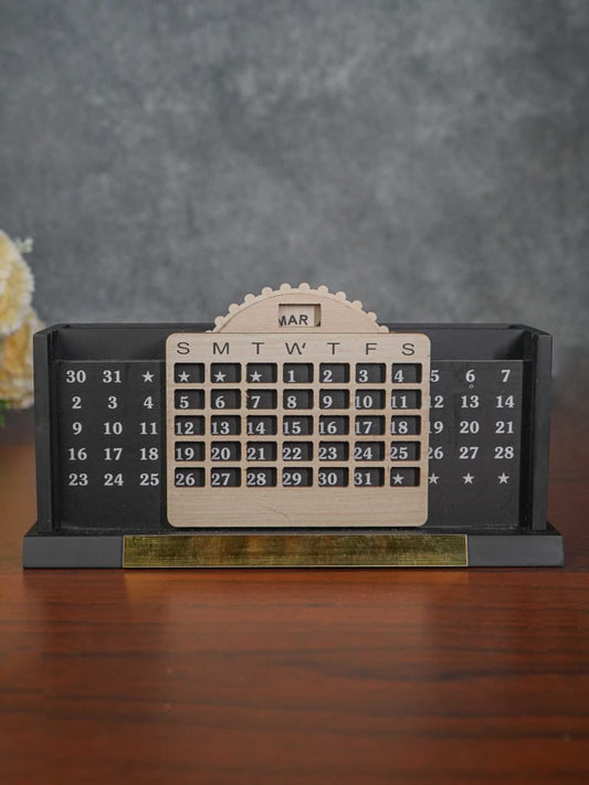 MDF Pen Stand with Infinite Calender - BCG0082