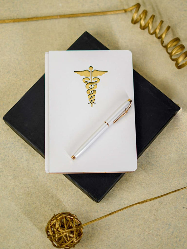 Caduceus Diary with Metal Rollerball Pen - BCG0085