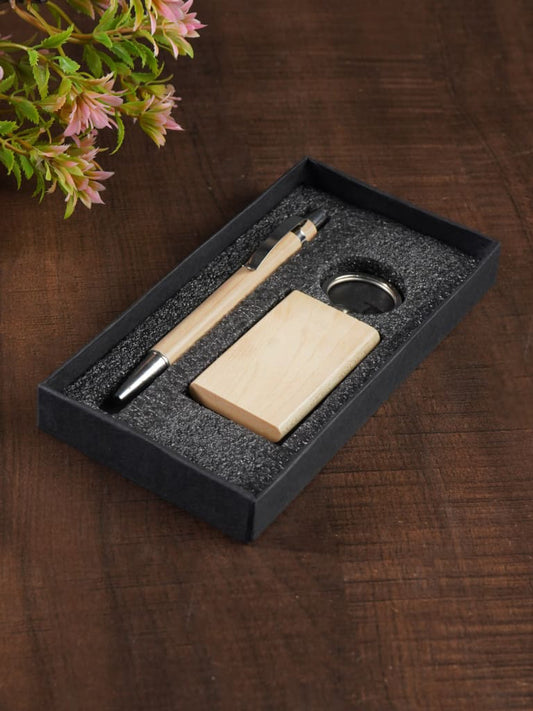 Corporate Gift - Wooden Pen & Key Chain Set - BCG0092