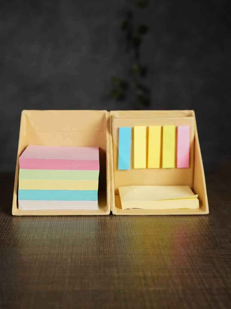 Eco Friendly - Sticky Note Cube Pad - Pen / Card Holder - BCG0099