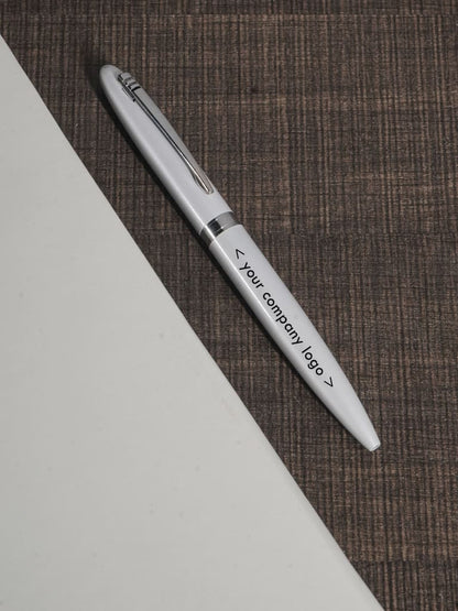 Ball Point Roller Pen (Pearl White Finish) - BCG0100