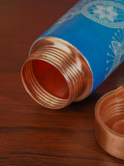 Paisley printed Copper Bottle - BCG0101