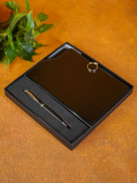 Corporate Gift -  Diary with Metal Rollerball Pen (Black) - BCG0146