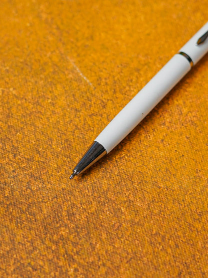 Touch Screen Tip Roller Pen (Pearl White Finish) - BCG0160