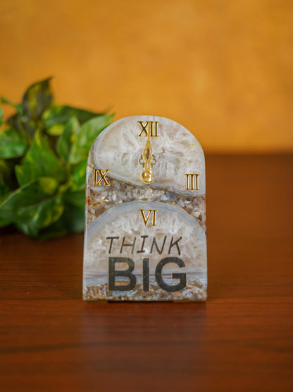 Gemstone Table Clock - Grey - BCG0176
