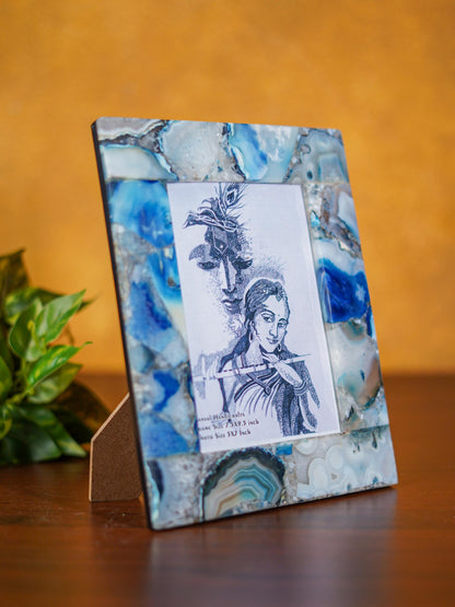 Gemstone Photo Frame - Blue - BCG0177