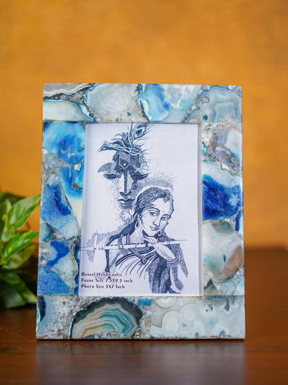 Gemstone Photo Frame - Blue - BCG0177