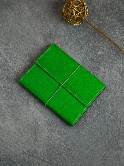 Recycled Cotton Foldable Spiral Notebook - Green - BCG0199