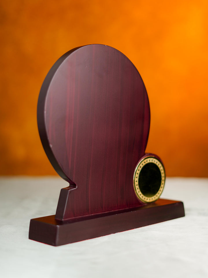 Wooden Trophy with Stand - 10 inch - BCG0223