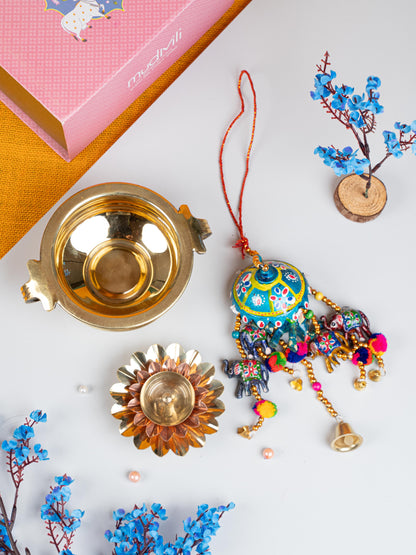 Gift Hamper - Urli with Thoran and Flower Diya - WMH0004