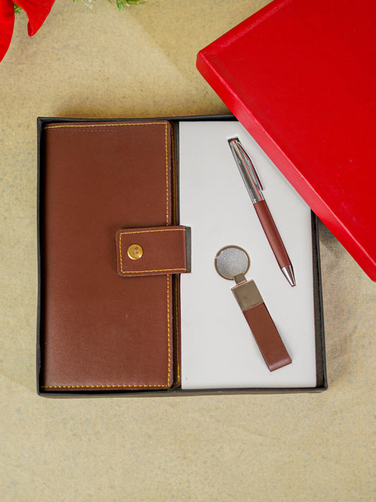 Corporate Gift - Passport Holder Combo - Brown - BCG0121