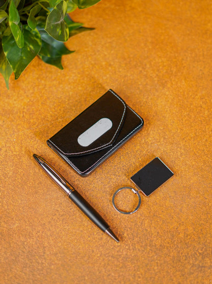 Corporate Gift - Card Holder with Pen & Keychain - BCG0148