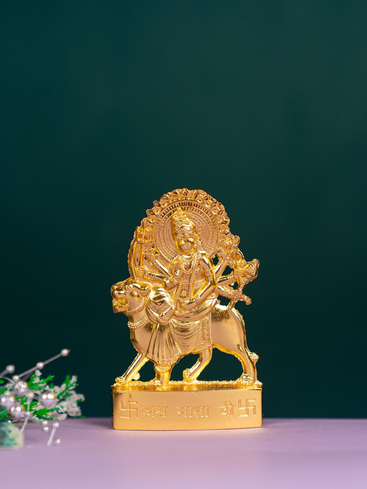 Zinc Alloy Durga Murthi - Gold Finish - WBG0630-4
