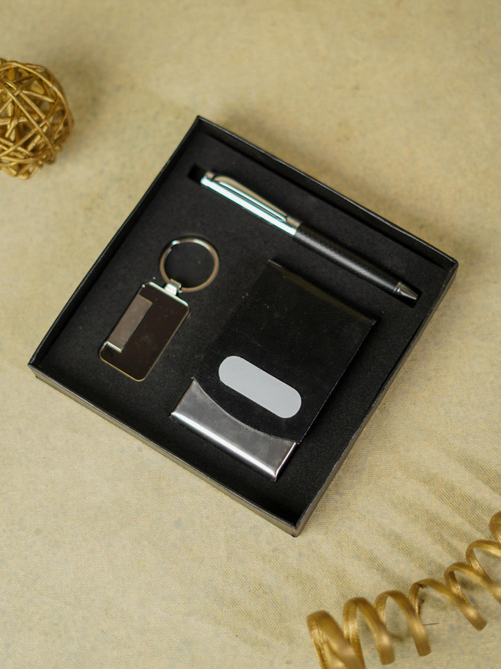 Corporate Gift - Bi fold Card Holder Combo - Black - BCG0120