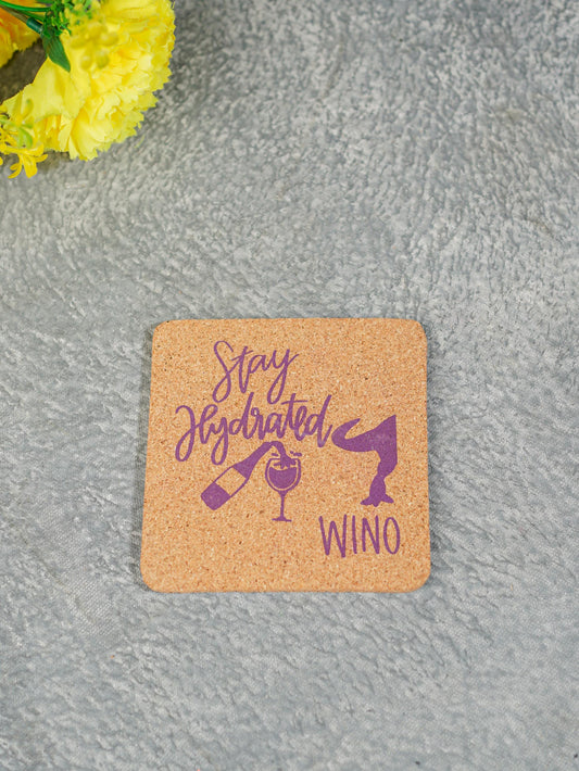 Square Shaped Coaster with Grainy Prints - BCG0233