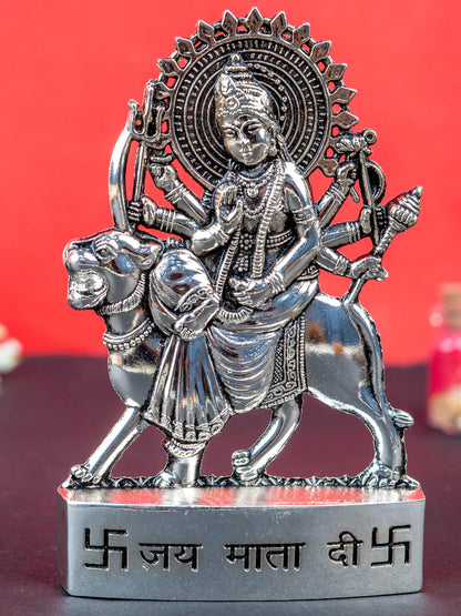 Zinc Alloy Durga Murti - Silver Antique - WBG1514-1