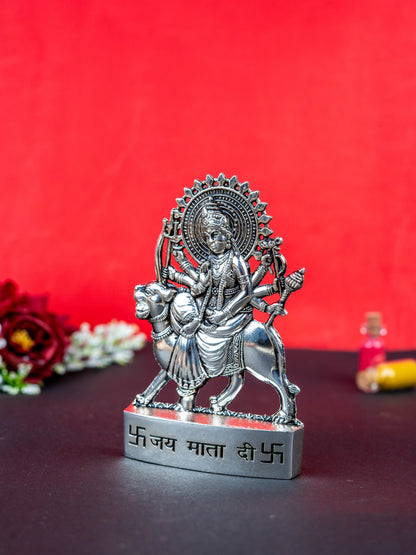 Zinc Alloy Durga Murti - Silver Antique - WBG1514-1