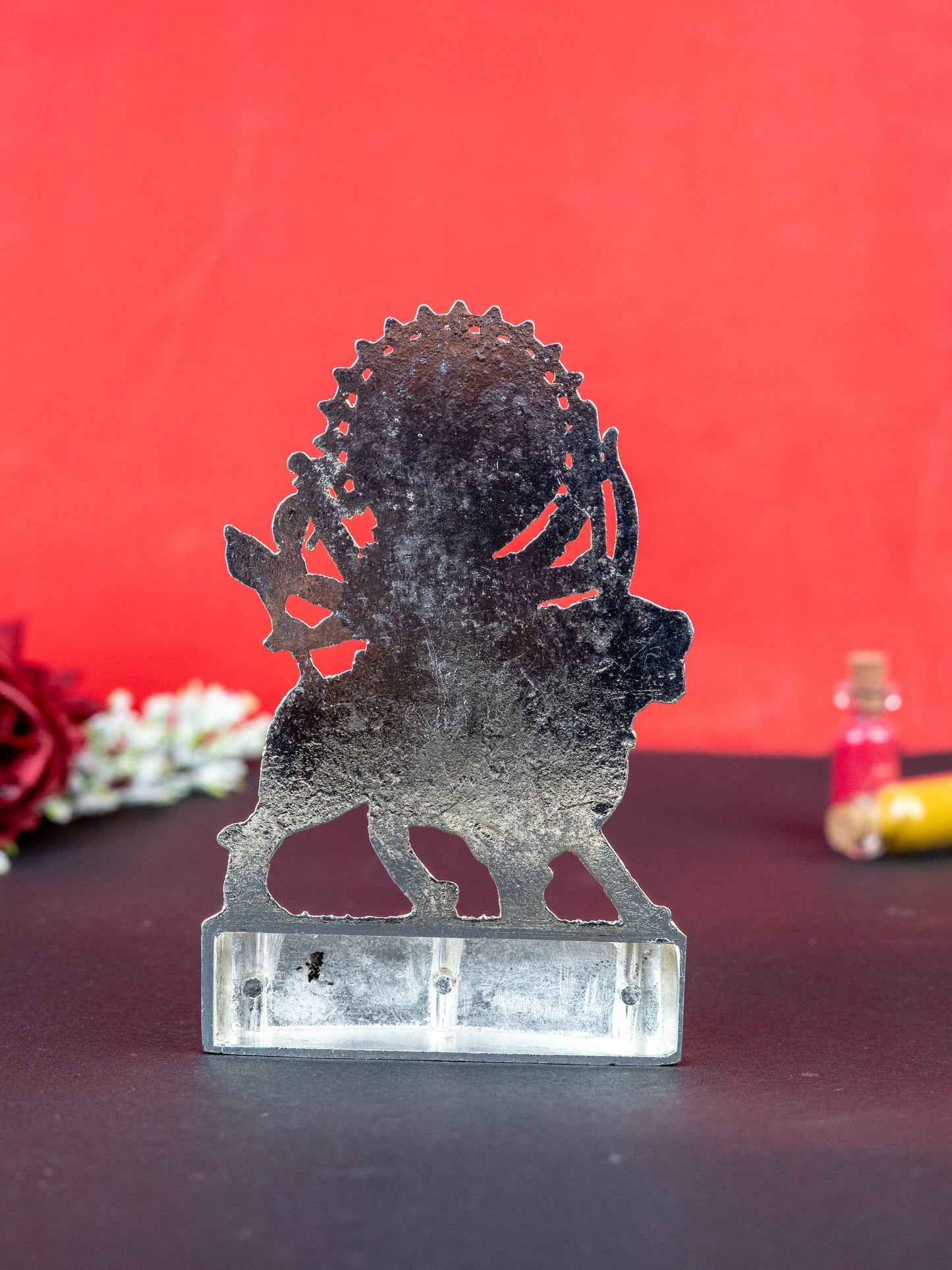 Zinc Alloy Durga Murti - Silver Antique - WBG1514-1