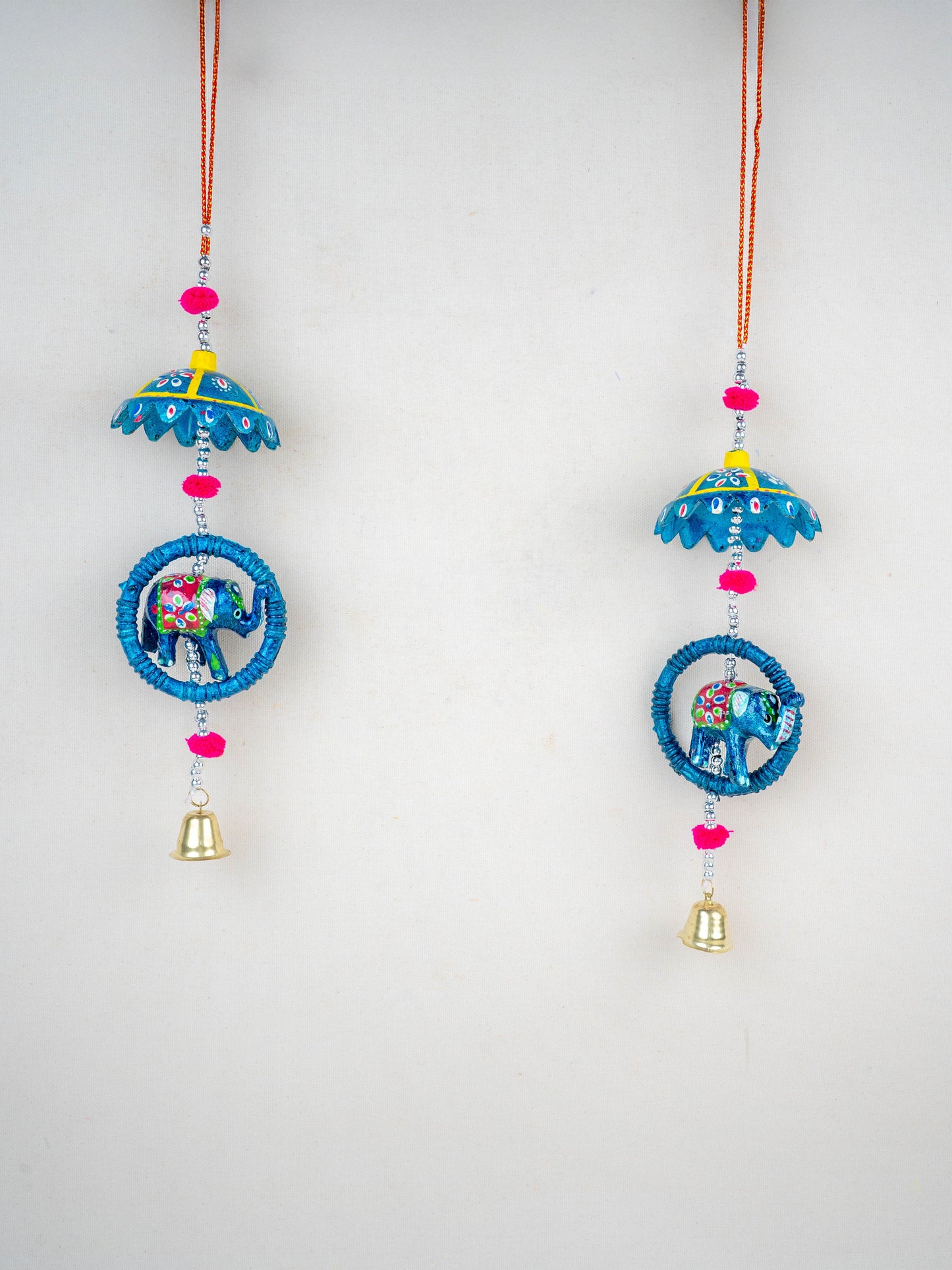 Elephant Thoran with Bells - Set of 2 - WBG1588