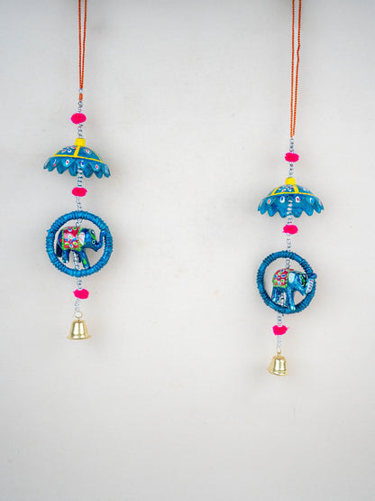 Elephant Thoran with Bells - Set of 2 - WBG1588