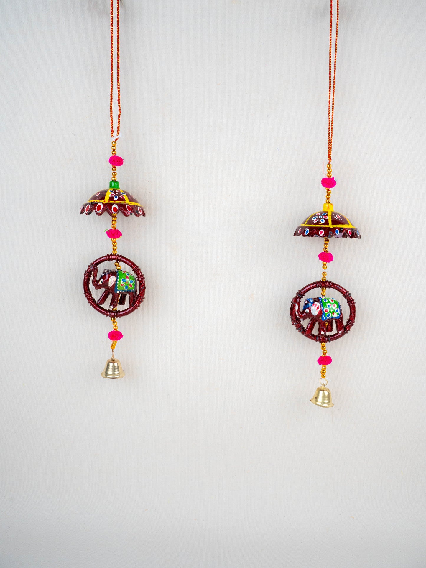 Elephant Thoran with Bells - Set of 2 - WBG1588