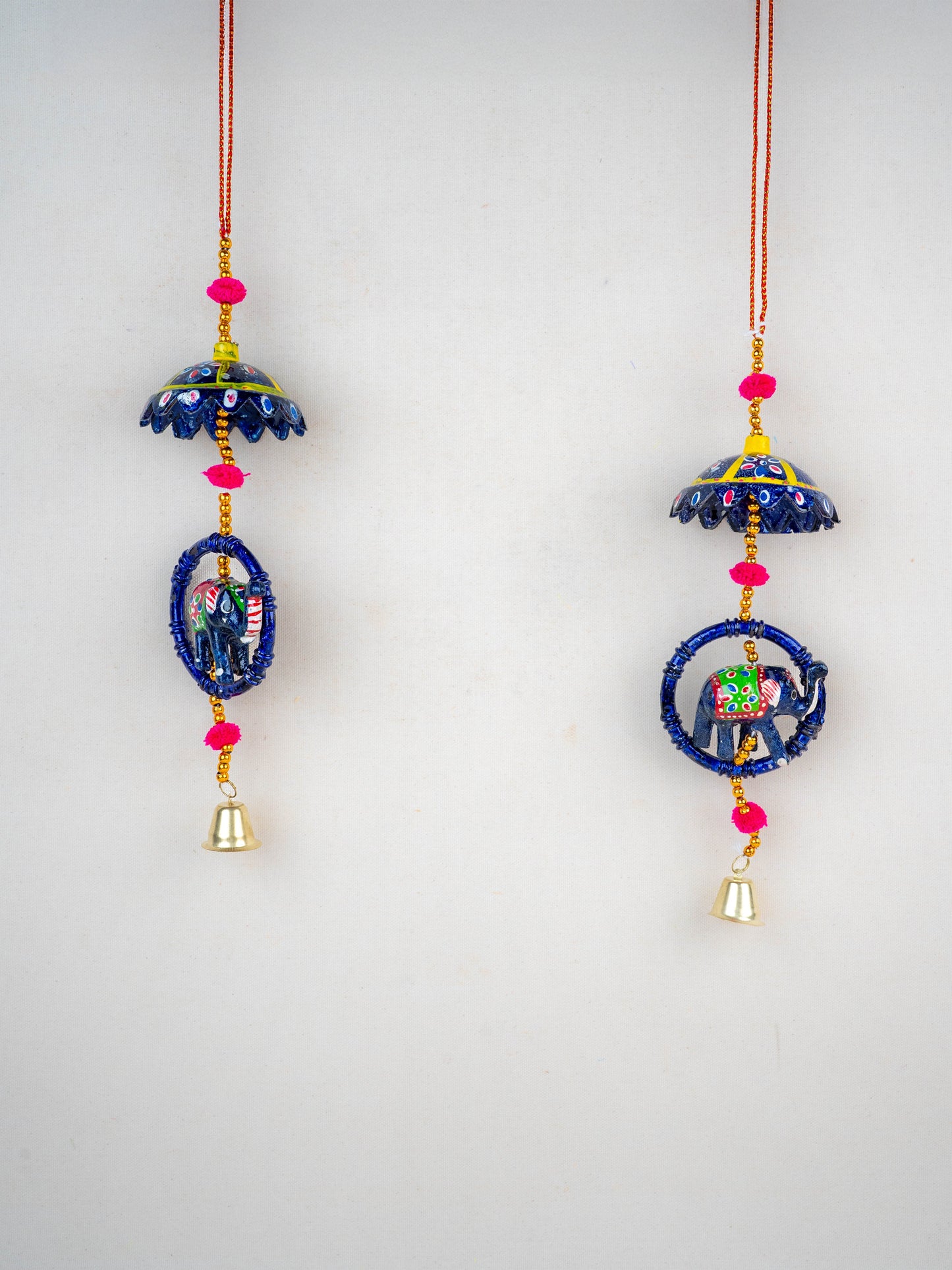 Elephant Thoran with Bells - Set of 2 - WBG1588