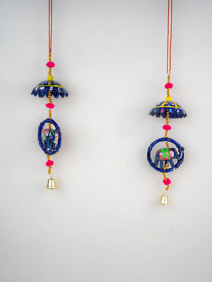 Elephant Thoran with Bells - Set of 2 - WBG1588
