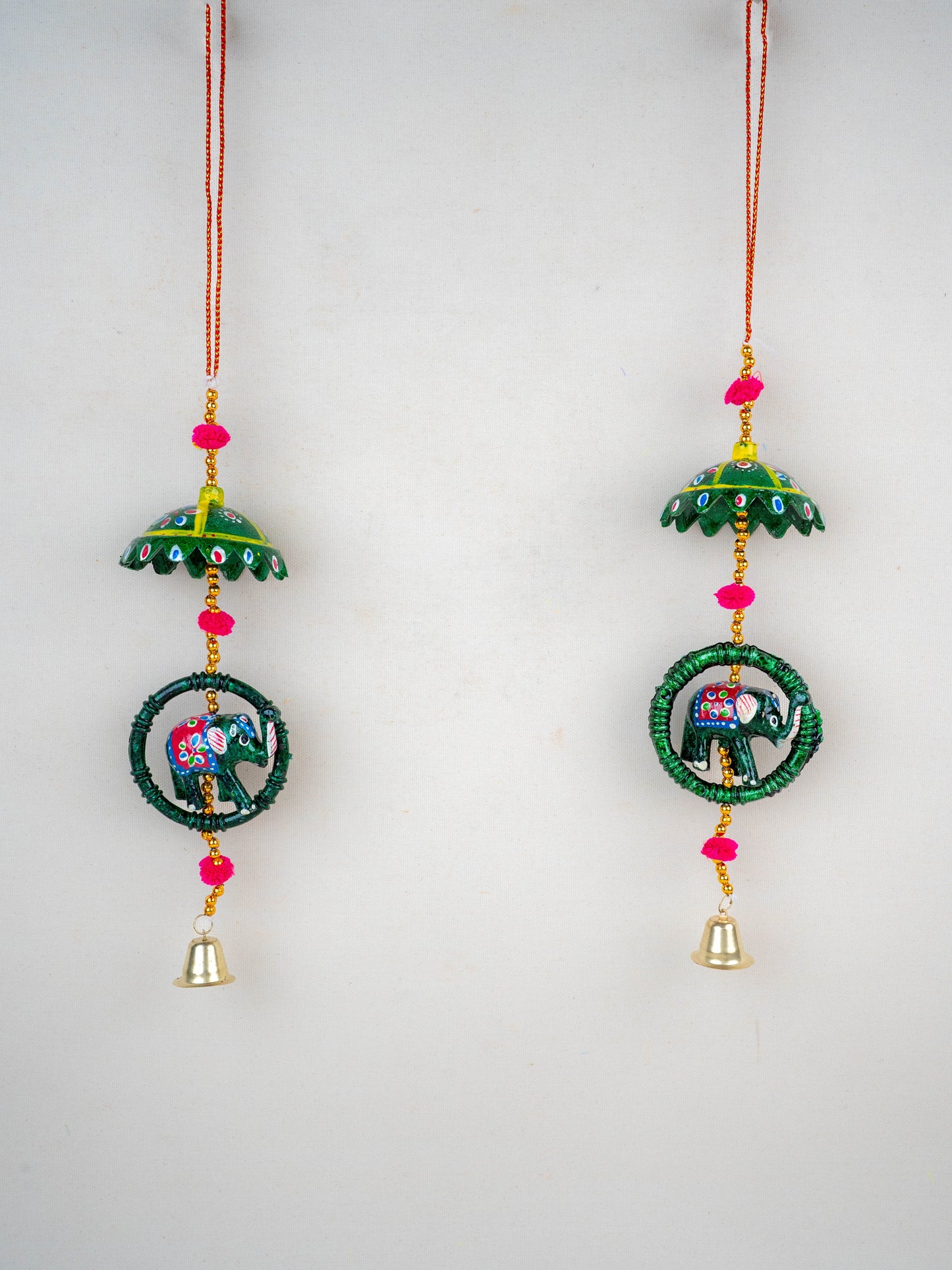 Elephant Thoran with Bells - Set of 2 - WBG1588