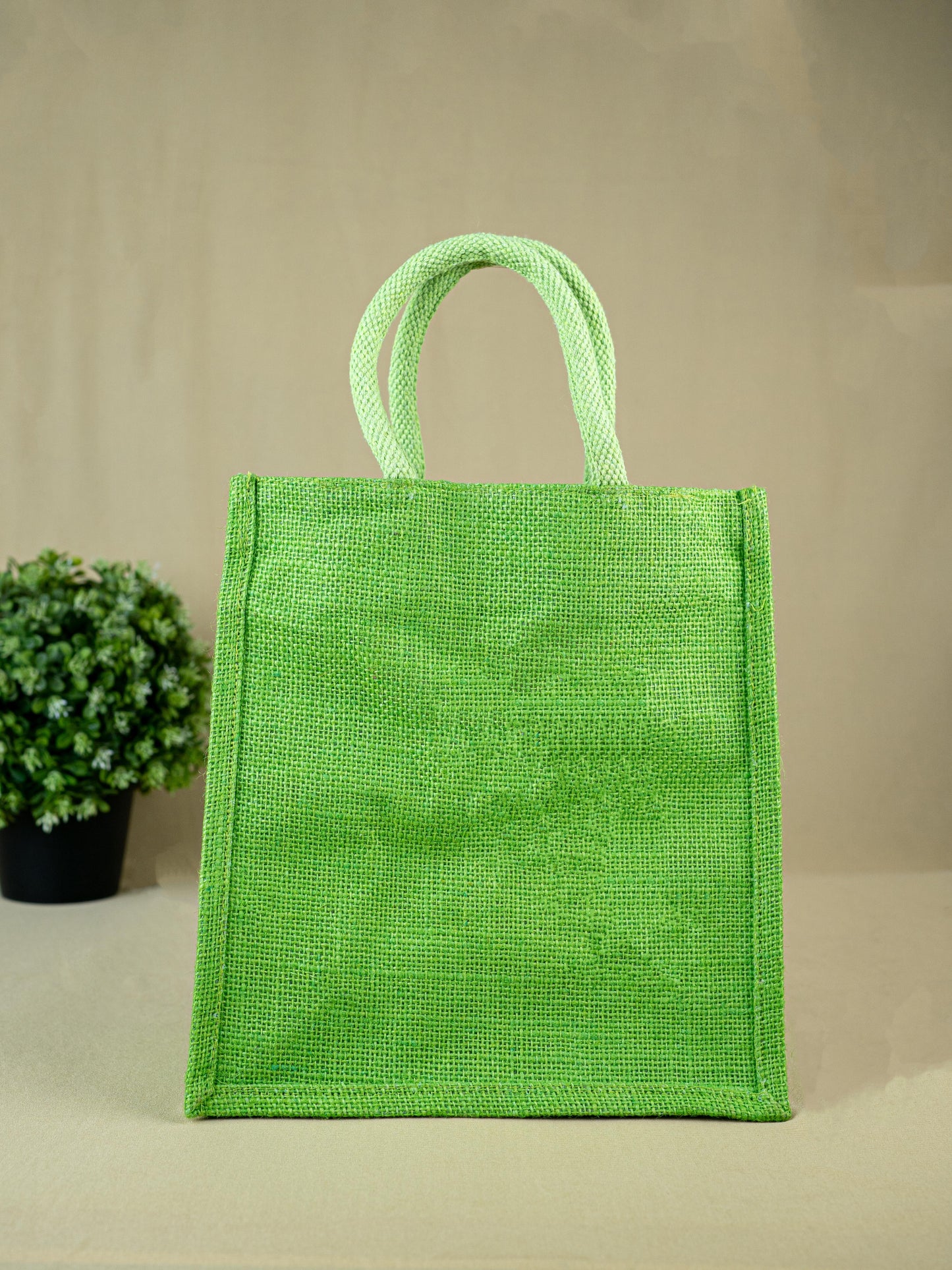 Jute Bag with Warli Print - WBG1692