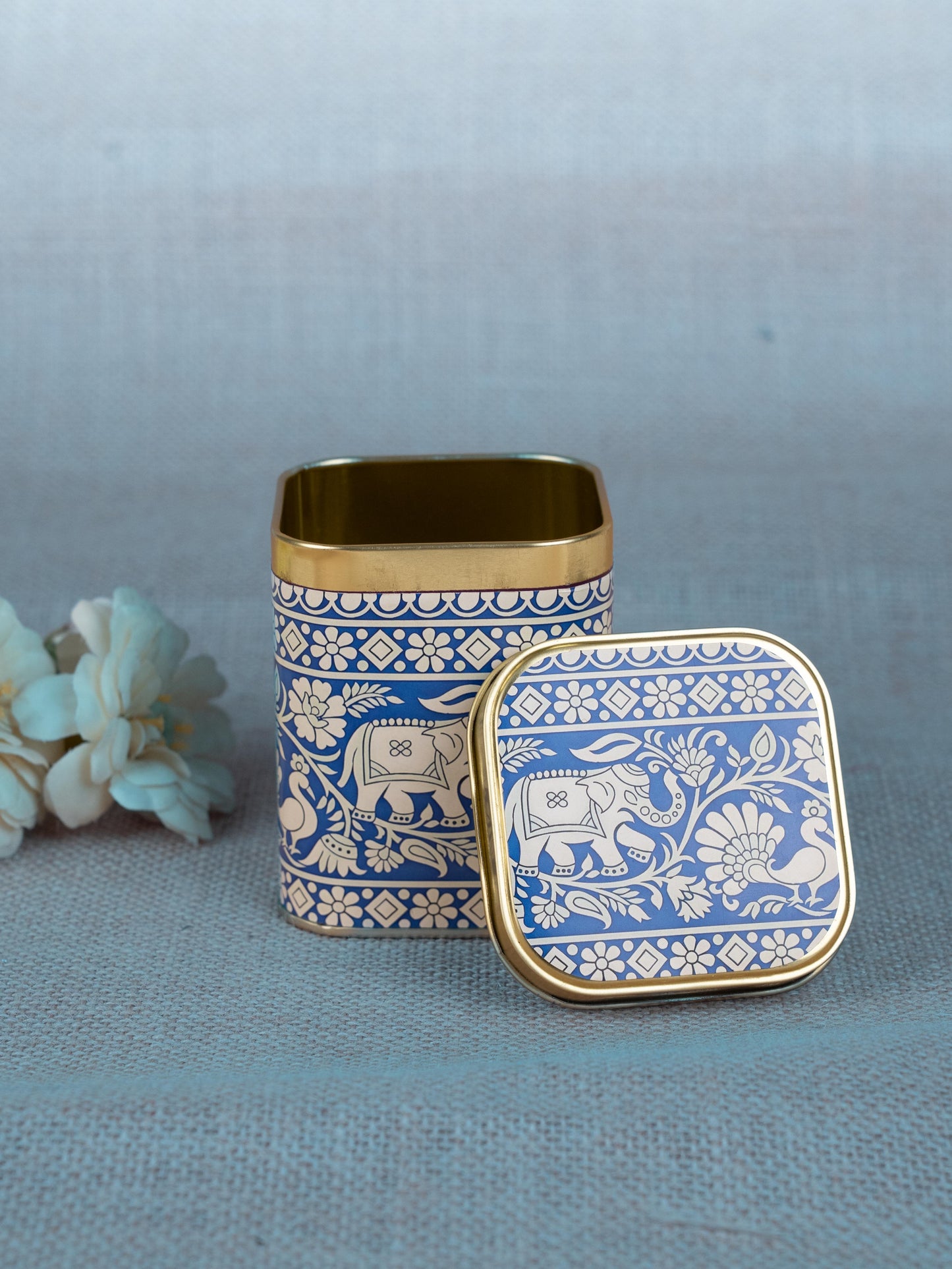 Printed Tin Box - Kalamkari Design - WBG1701-4