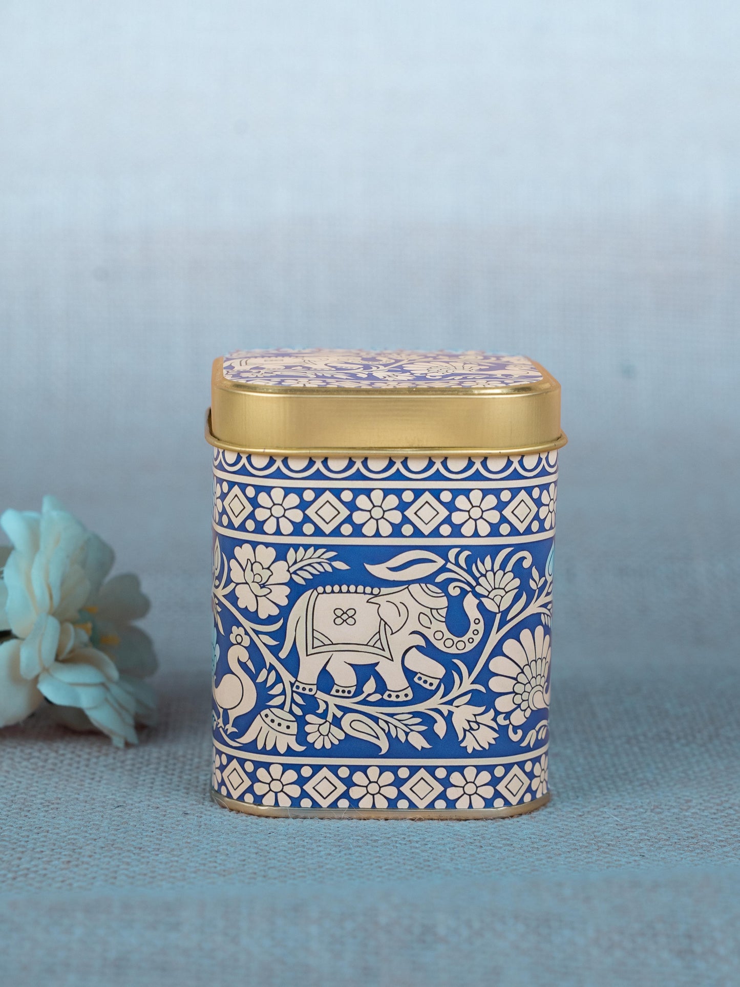 Printed Tin Box - Kalamkari Design - WBG1701-4