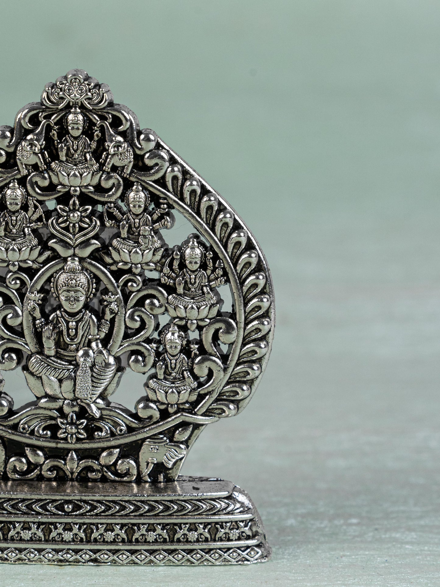 Murti - Ashtalakshmi - Silver Antique Finish - 3 inch - WBG1794-2