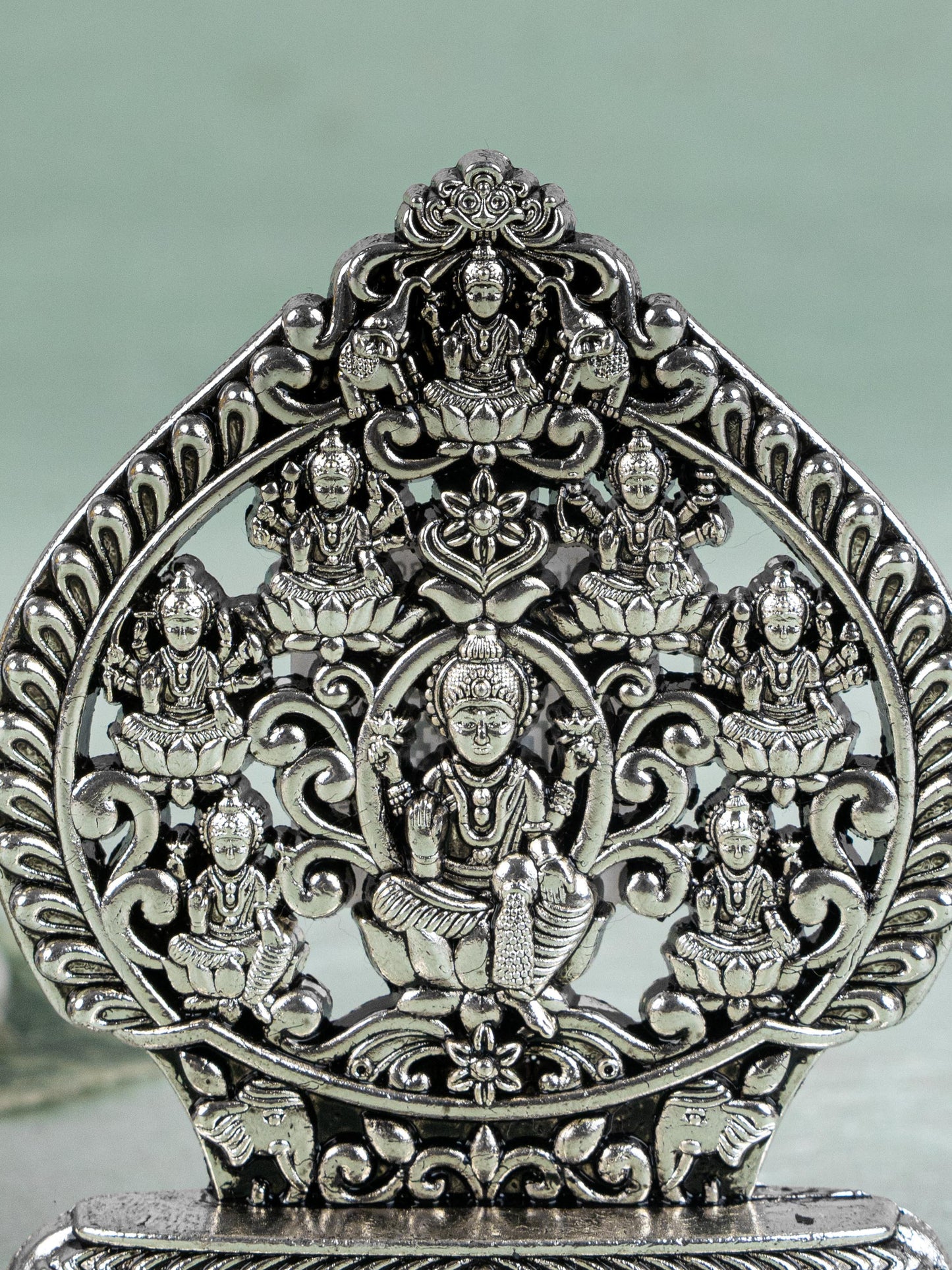 Murti - Ashtalakshmi - Silver Antique Finish - 3 inch - WBG1794-2