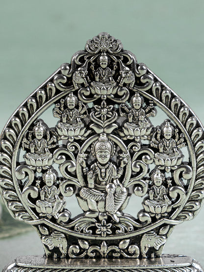 Murti - Ashtalakshmi - Silver Antique Finish - 3 inch - WBG1794-2