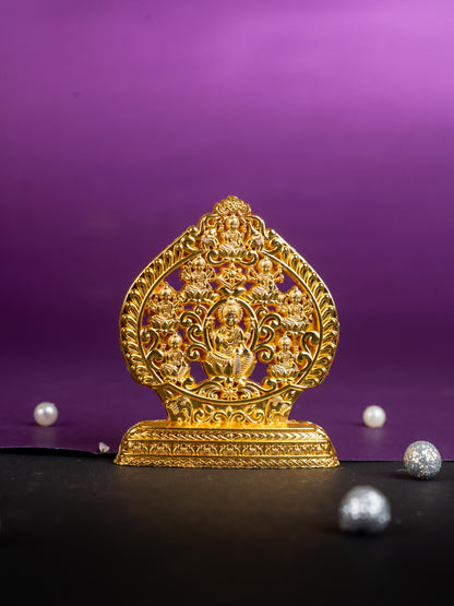 Murti - Ashtalakshmi - Gold Finish - 3 inch - WBG1794-3