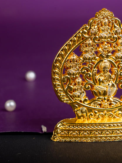 Murti - Ashtalakshmi - Gold Finish - 3 inch - WBG1794-3