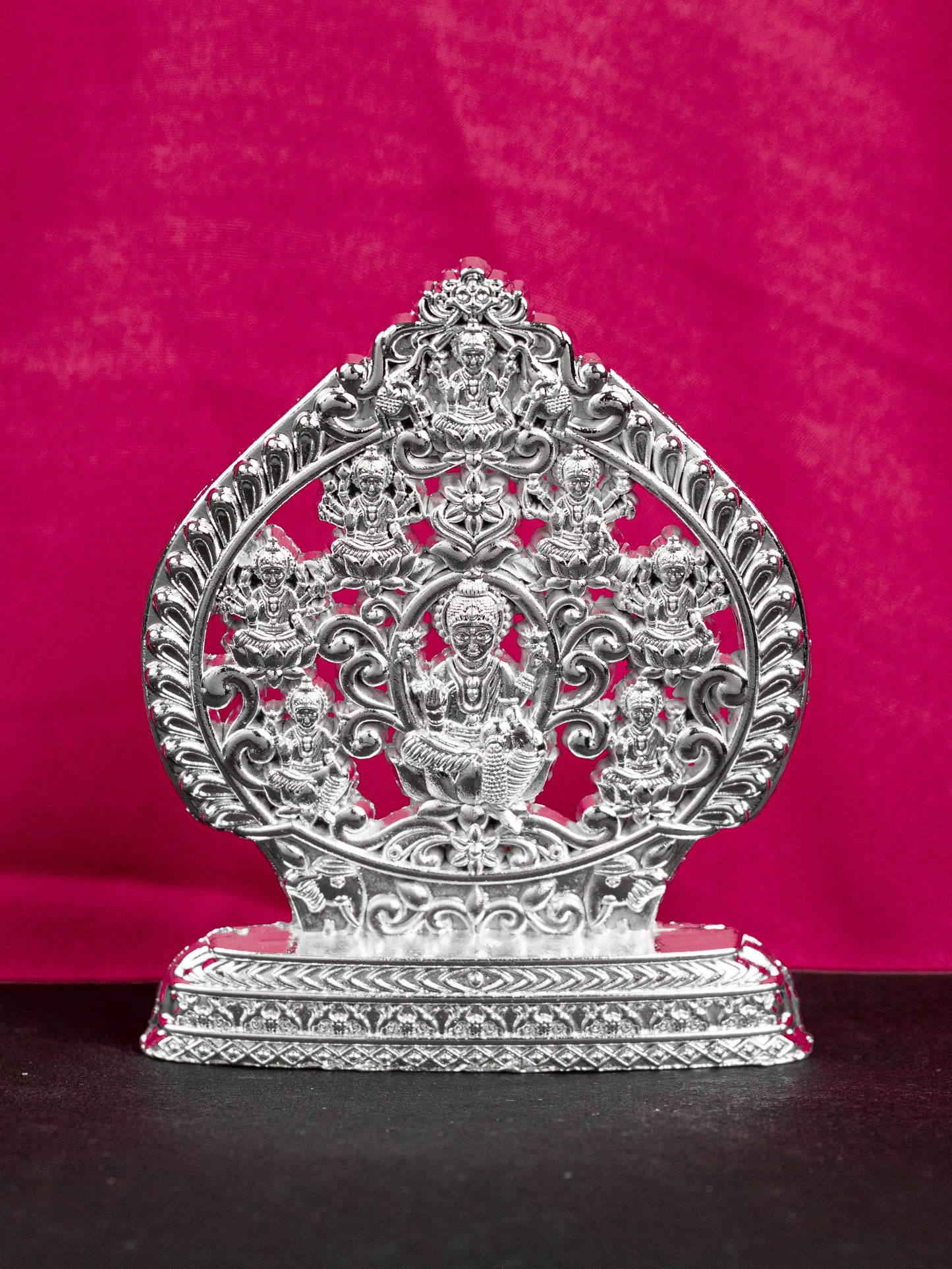 Murti - Ashtalakshmi - Silver Finish - 3 inch - WBG1794-4