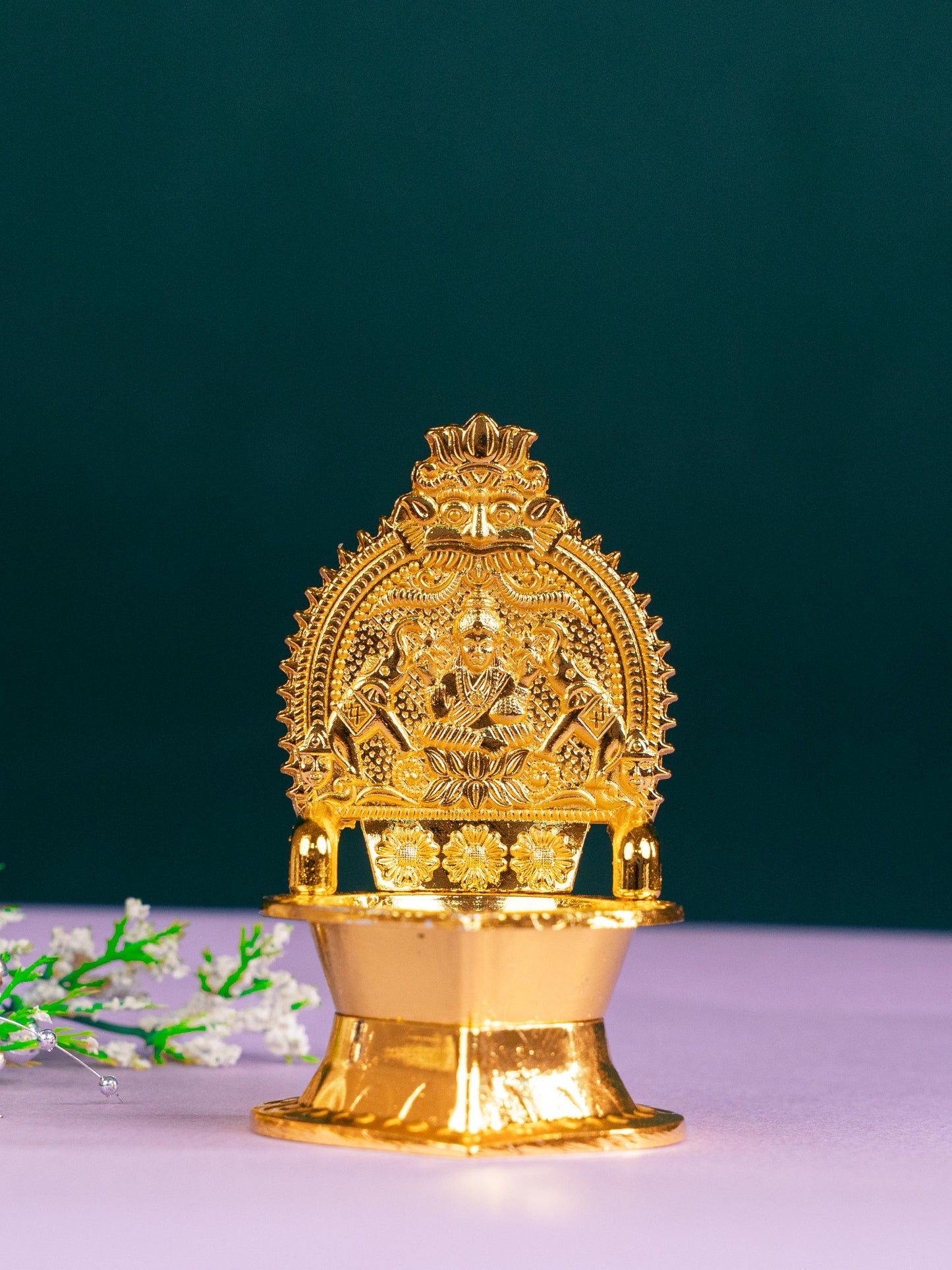 Zinc Alloy - Kamatchi Diya - Gold - 4 inch - WBG1798