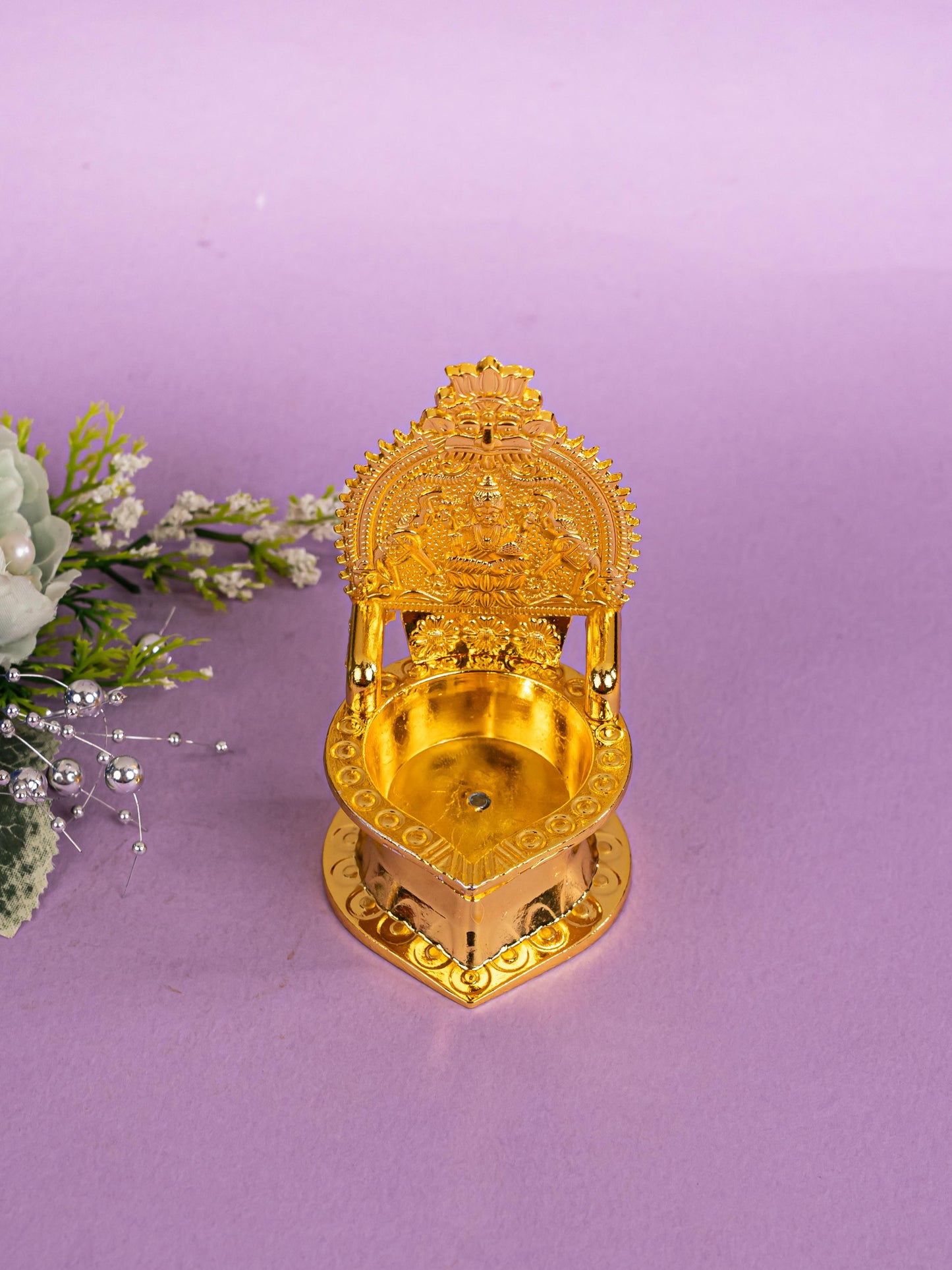 Zinc Alloy - Kamatchi Diya - Gold - 4 inch - WBG1798