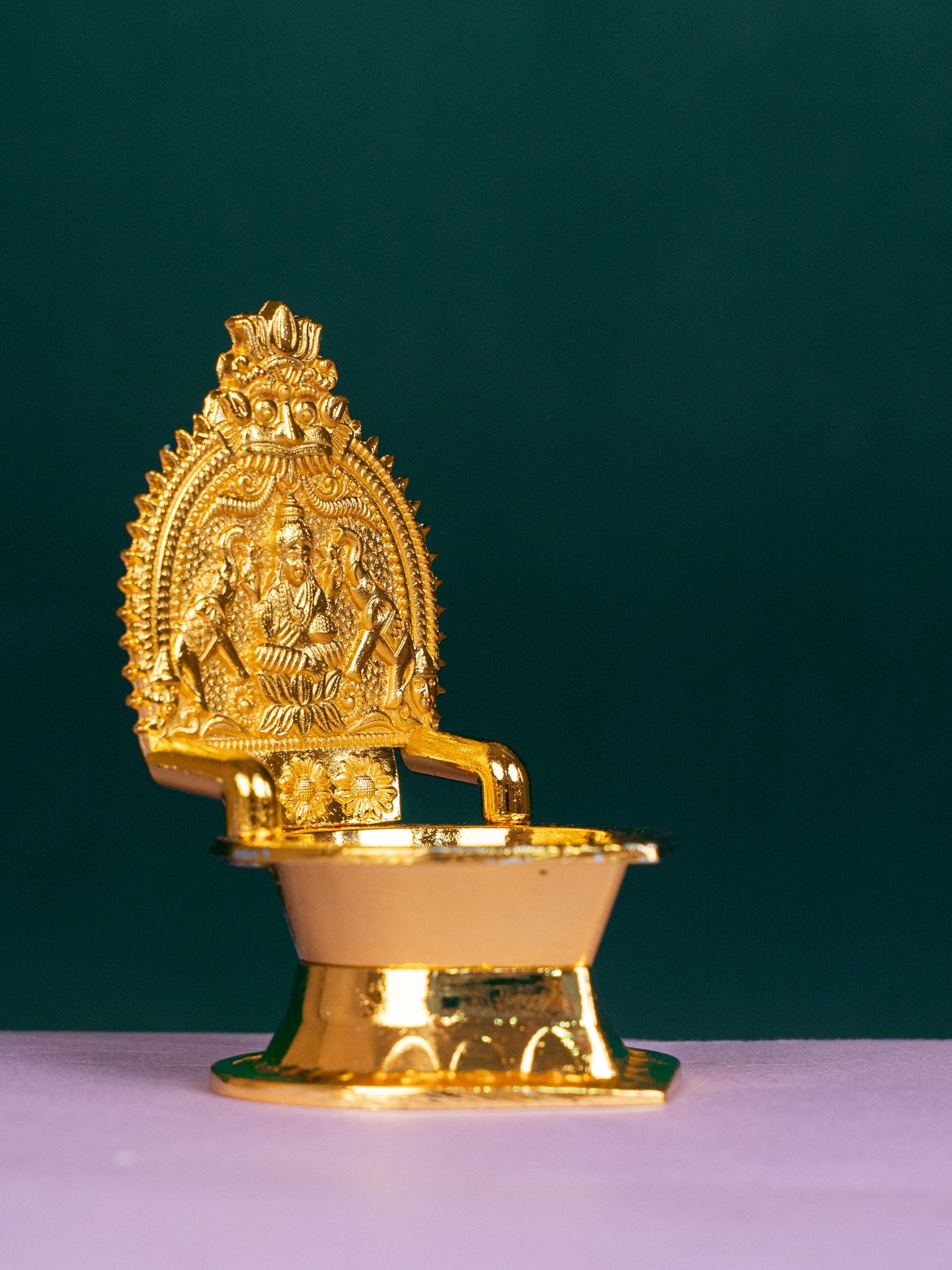 Zinc Alloy - Kamatchi Diya - Gold - 4 inch - WBG1798