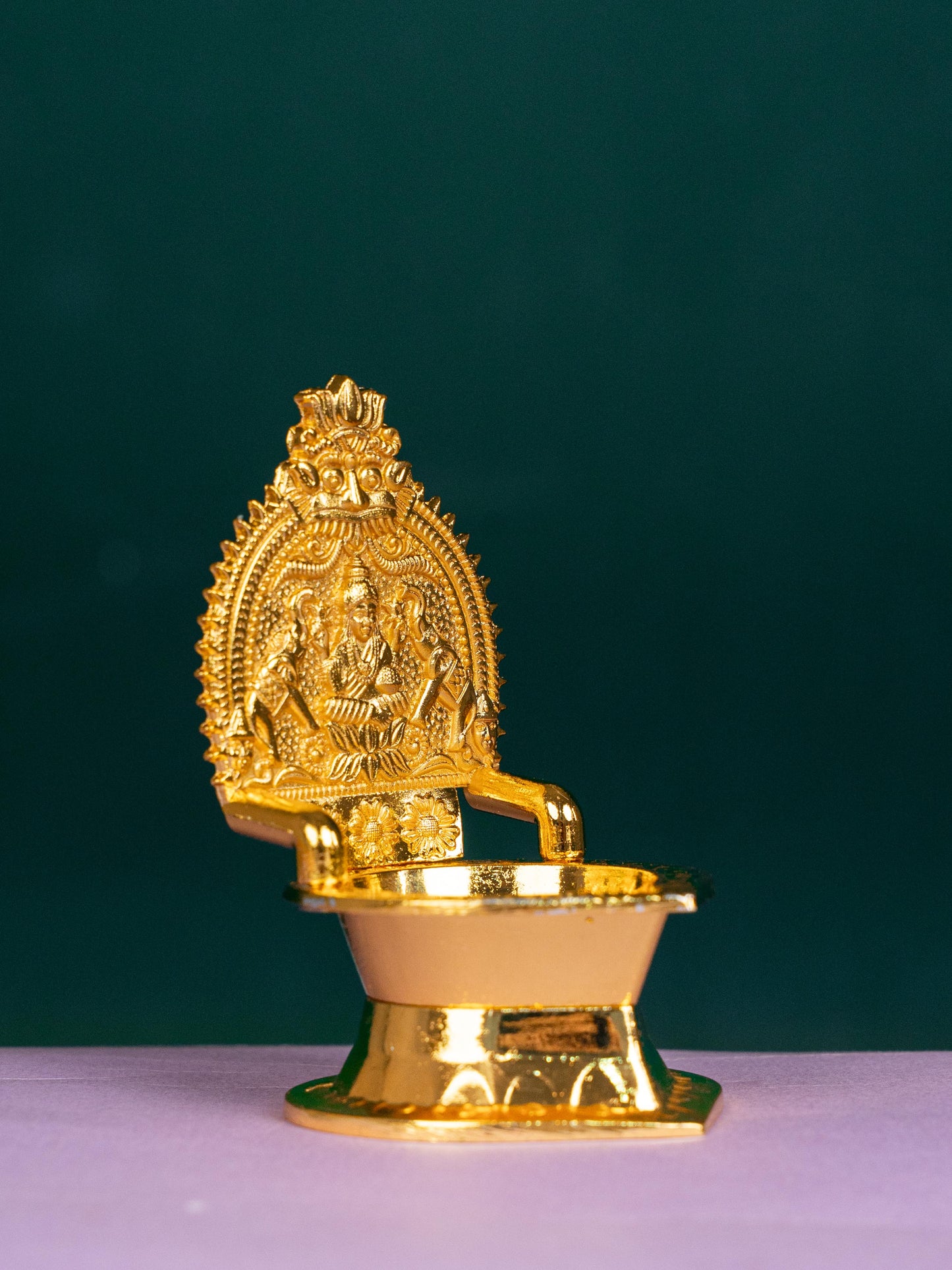 Zinc Alloy - Kamatchi Diya - Gold - 4 inch - WBG1798